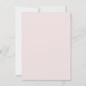 Uitnodiging voor Blush & Gold Whimsical Script Wed (Achterkant)