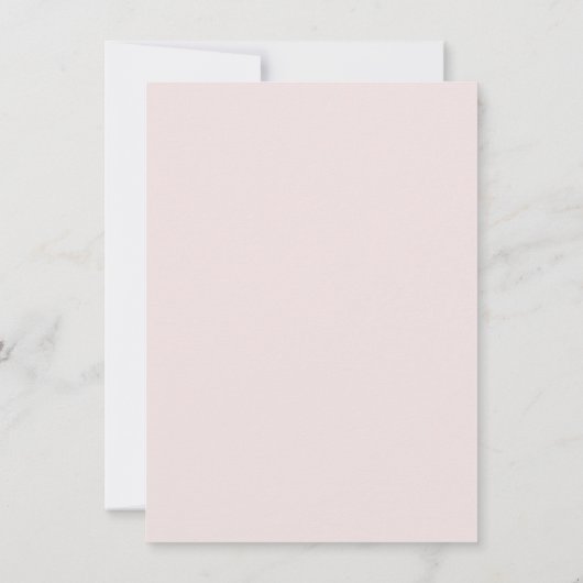 Uitnodiging voor Blush & Gold Whimsical Script Wed (Achterkant)