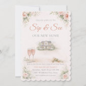 Uitnodiging voor Blush Home Gathering (Voorkant)