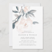 Uitnodiging voor Blush Whisper Engagement Party (Voorkant)