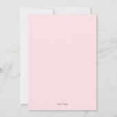 Uitnodiging voor Blush Witte Botanische Bloemige S (Achterkant)