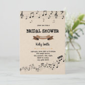 Uitnodiging voor boeken- en muziekfeestje (Staand voorkant)