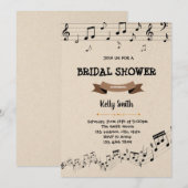 Uitnodiging voor boeken- en muziekfeestje (Voorkant / Achterkant)