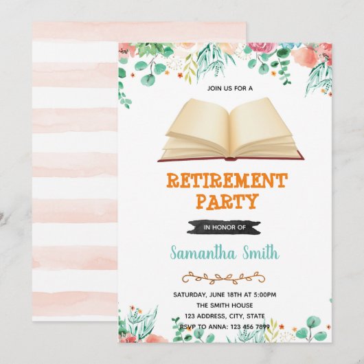 Uitnodiging voor boeking (Voorkant / Achterkant)