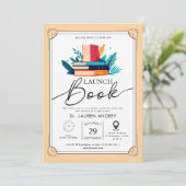 Uitnodiging voor boekpresentatie (Staand voorkant)