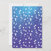 Uitnodiging voor Bold Blue Pool Party (Achterkant)