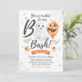 Uitnodiging voor Boo Bash, Halloween uitnodiging (Staand voorkant)