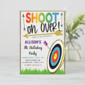 Uitnodiging voor boogschieten (Staand voorkant)