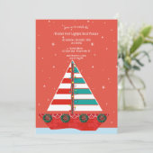 Uitnodiging voor bootparade (Staand voorkant)