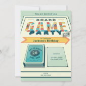 Uitnodiging voor bordspel-feestje (Voorkant)