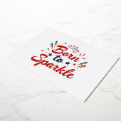 Uitnodiging voor Born to Sparkle 4 juli-feest (Gedraaid)