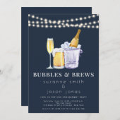 Uitnodiging voor borrel- en drankfeest ter gelegen (Voorkant / Achterkant)