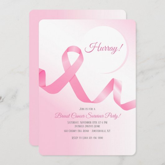 Uitnodiging voor borstkanker (Voorkant / Achterkant)