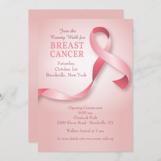 Uitnodiging voor borstkanker (Voorkant / Achterkant)