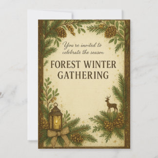 Uitnodiging voor Bos Winter Gathering | Elegant