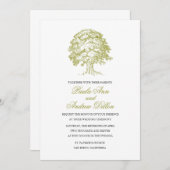 Uitnodiging voor bosbruiloft (Voorkant / Achterkant)