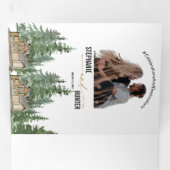 Uitnodiging voor bosbruiloft (Binnenzijde eerst)