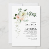 Uitnodiging voor Botanische bruiloft (Voorkant)