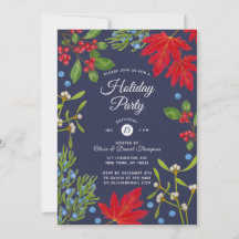 Uitnodiging voor botanische herfstplanten feestdag