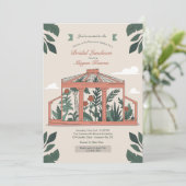 Uitnodiging voor botanische tuin Atrium (Staand voorkant)