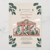 Uitnodiging voor botanische tuin Atrium (Voorkant / Achterkant)