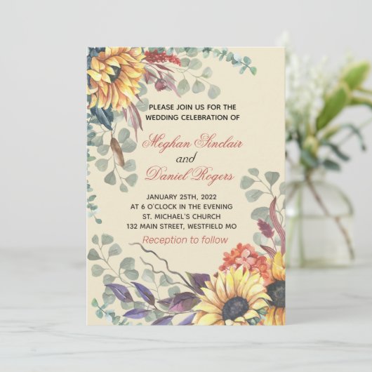 Uitnodiging voor botanische uitvinding (Staand voorkant)