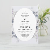 Uitnodiging voor botanische winterweddenschappen (Staand voorkant)