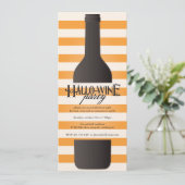 Uitnodiging voor botteling met halloween-partij (Staand voorkant)