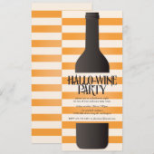 Uitnodiging voor botteling met halloween-partij (Voorkant / Achterkant)