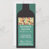 Uitnodiging voor bottelpartij voor wijn (Voorkant)