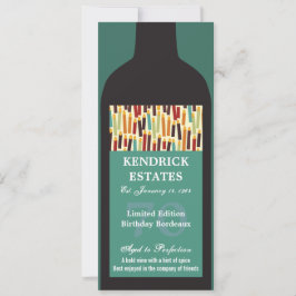 Uitnodiging voor bottelpartij voor wijn