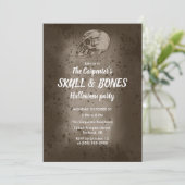 Uitnodiging voor Botten en schedel (Staand voorkant)