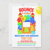 Uitnodiging voor Bounce House-verjaardagsfeest (Voorkant)
