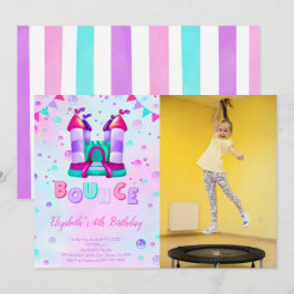 Uitnodiging voor Bounce-verjaardagsfoto