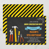 Uitnodiging voor bouwfeest (Voorkant / Achterkant)