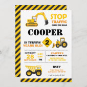 Uitnodiging voor bouwpartij (Voorkant / Achterkant)