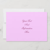 Uitnodiging voor bouwstenen voor baby (Achterkant)