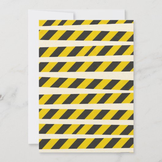 Uitnodiging voor bouwverjaardag – bewerkbare dump (Achterkant)