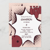 Uitnodiging voor bowling 11e verpartij (Voorkant / Achterkant)