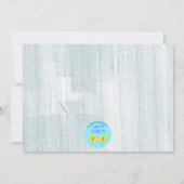 Uitnodiging voor Bowling-feest met een maffe regen (Achterkant)