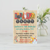 Uitnodiging voor Bowling Party (Staand voorkant)