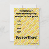 Uitnodiging voor Bowling Party (Achterkant)