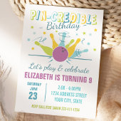 Uitnodiging voor Bowling-verjaardag