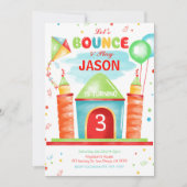 Uitnodiging voor Boy Bounce (Voorkant)