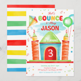 Uitnodiging voor Boy Bounce