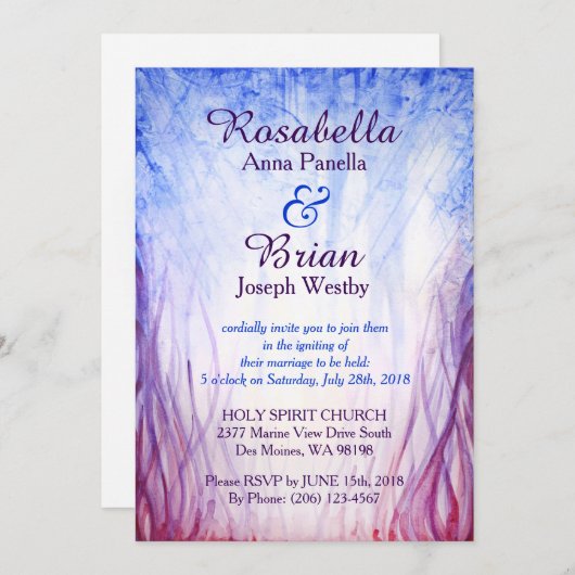 Uitnodiging voor brandbestrijding en ijsweddenscha (Voorkant / Achterkant)