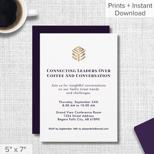 Uitnodiging voor branded networking event