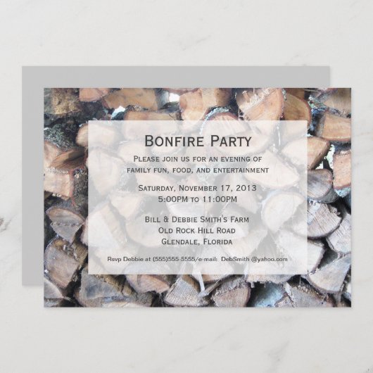 Uitnodiging voor brandweer (Voorkant / Achterkant)