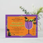 Uitnodiging voor Brew Halloween Party (Staand voorkant)