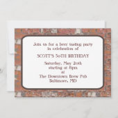 Uitnodiging voor Brew Pub Waterverf Beer Tasting P (Achterkant)